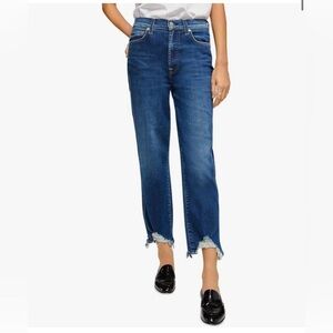 7 For All Mankind High-Waist Cropped Straight